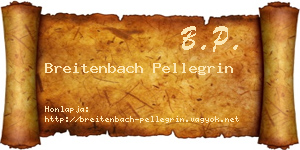 Breitenbach Pellegrin névjegykártya